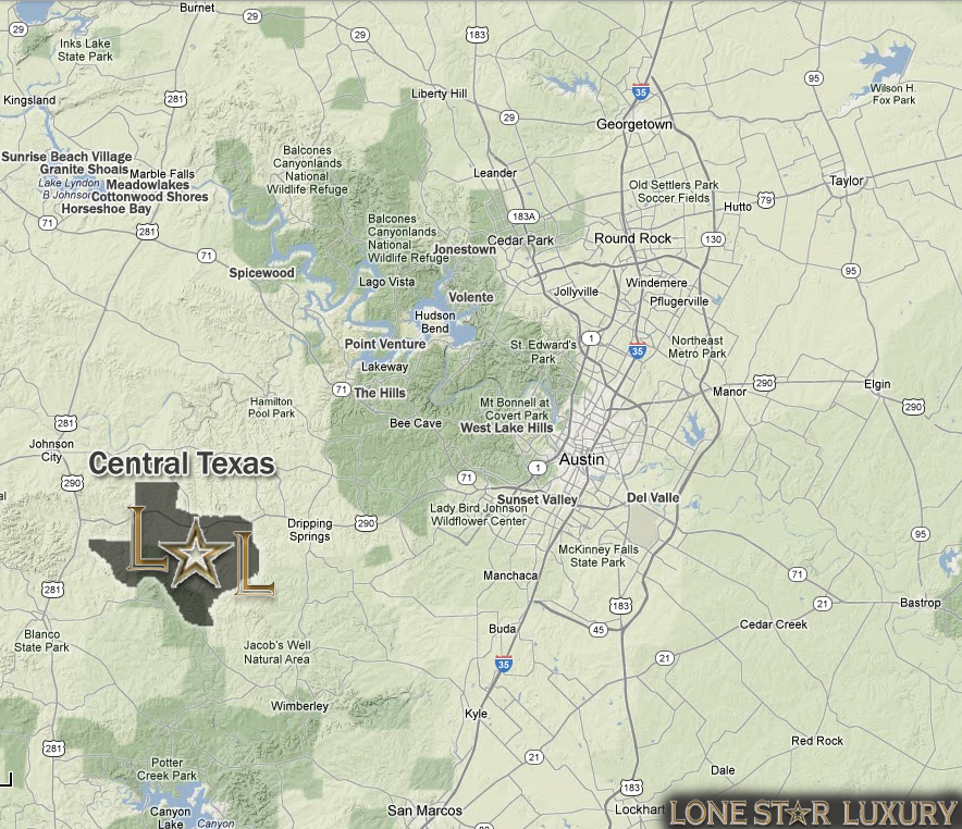 Central Texas overview map